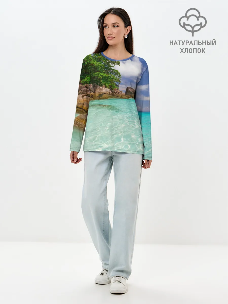 Лонгслив женский. Хлопок / Пхукет