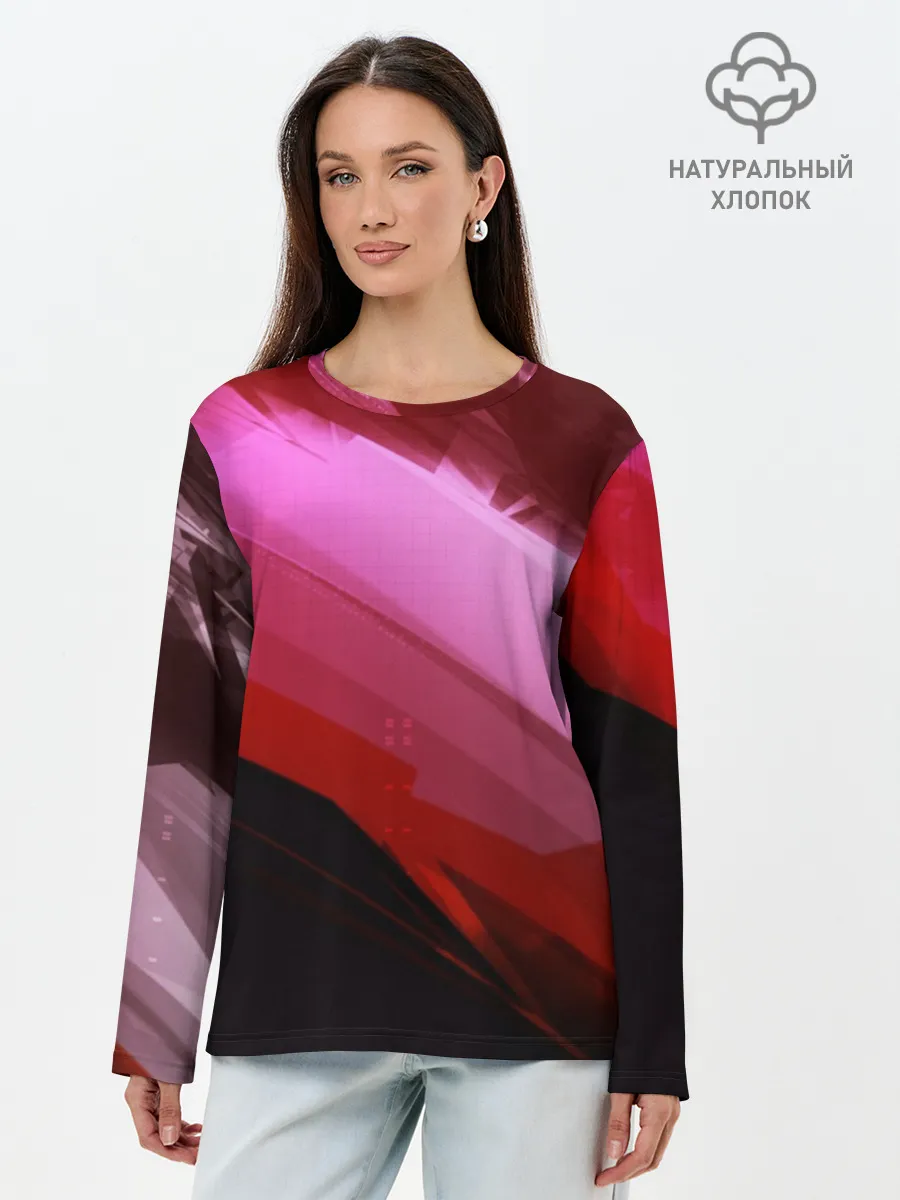 Лонгслив женский. Хлопок / Gradi End