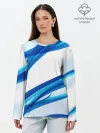 Лонгслив женский. Хлопок / STRIPES BLUE
