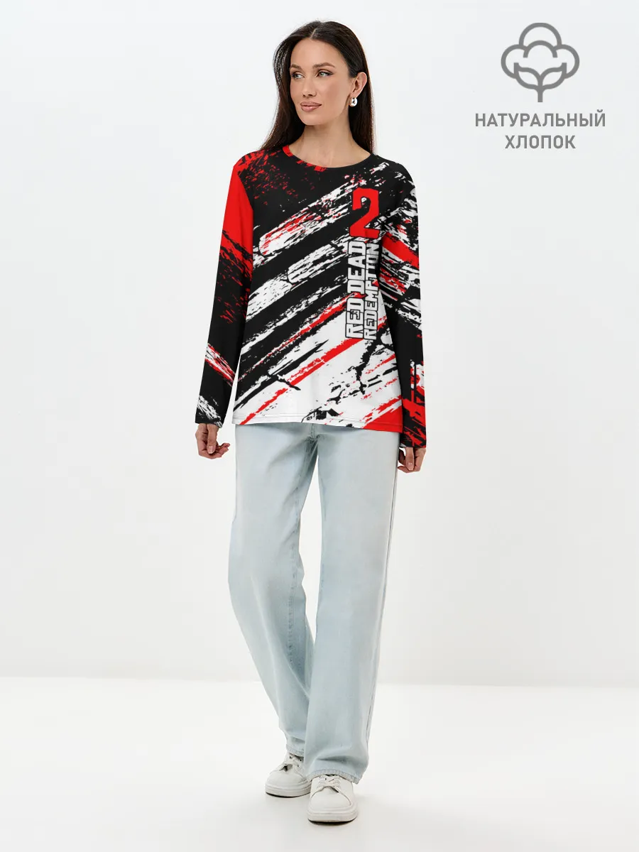 Лонгслив женский. Хлопок / Red Dead Redemption 2