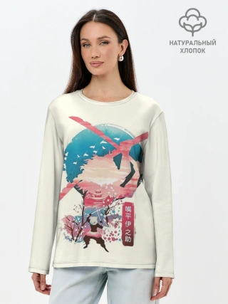 Лонгслив женский. Хлопок / Demon Slayer