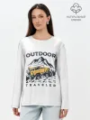 Лонгслив женский. Хлопок / Путешественник | Outdoor