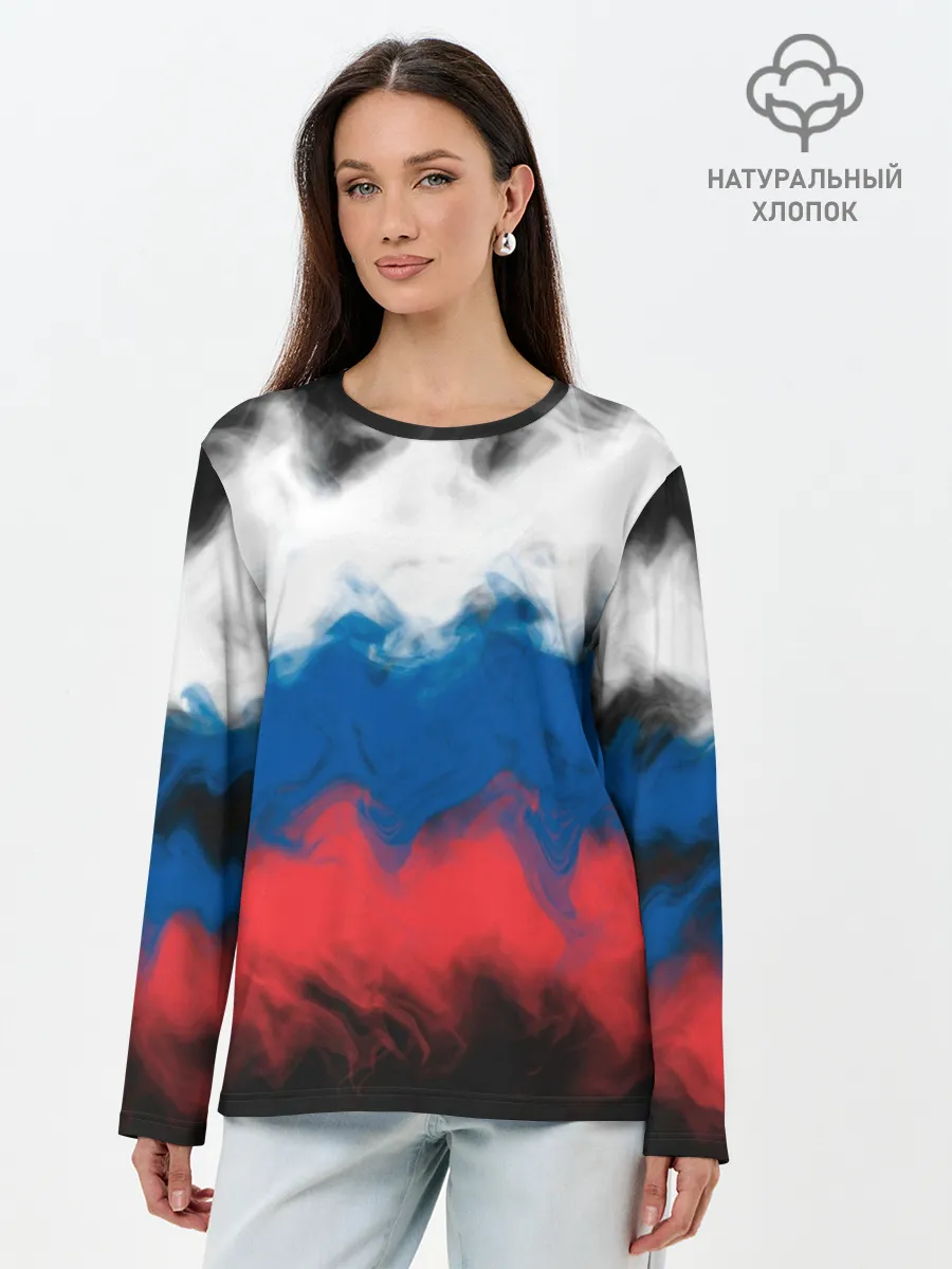 Лонгслив женский. Хлопок / Россия