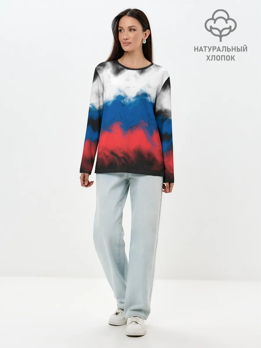Лонгслив женский. Хлопок / Россия