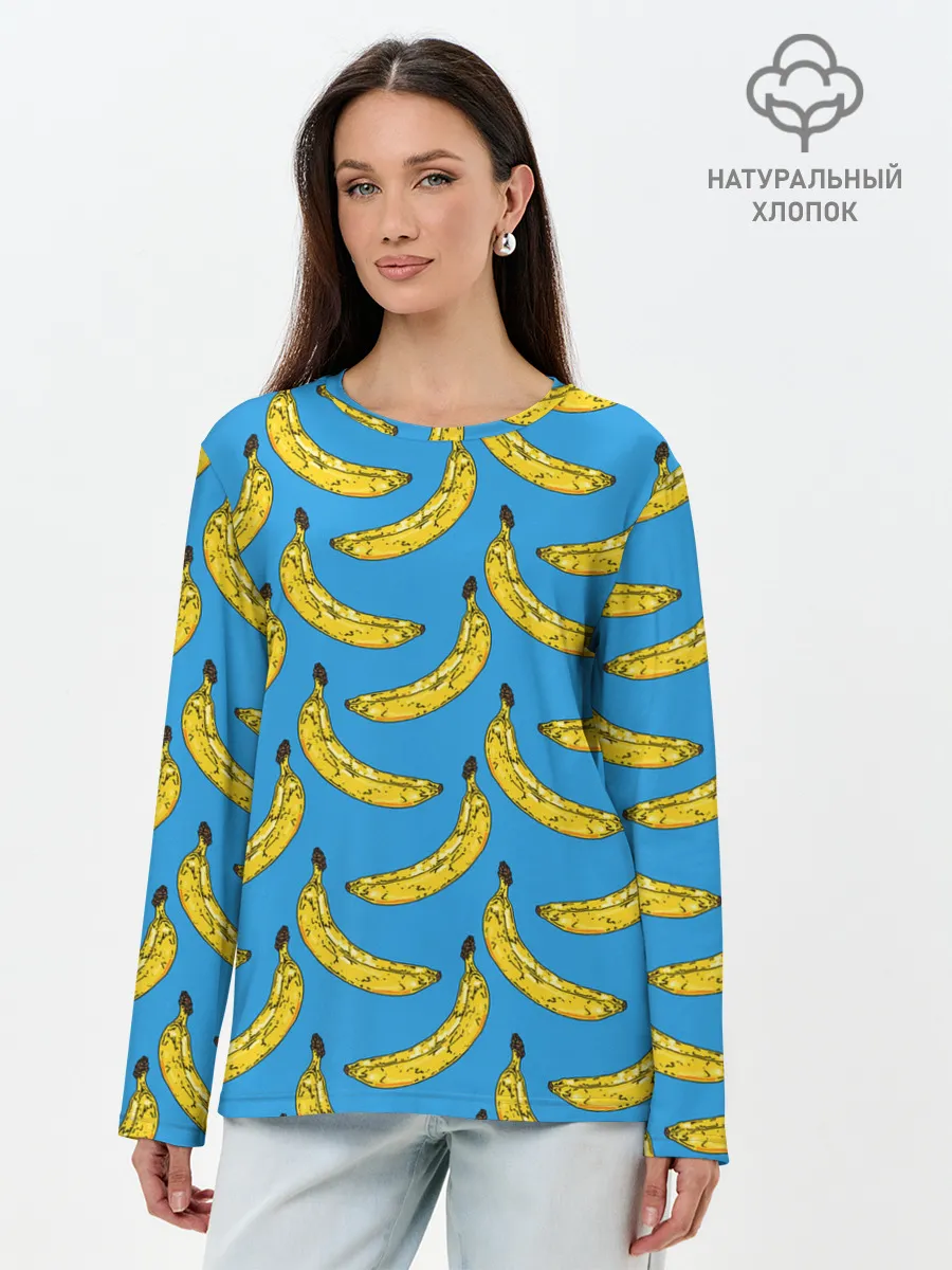 Лонгслив женский. Хлопок / Go Bananas