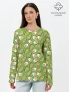 Лонгслив женский. Хлопок / Avocado and Eggs