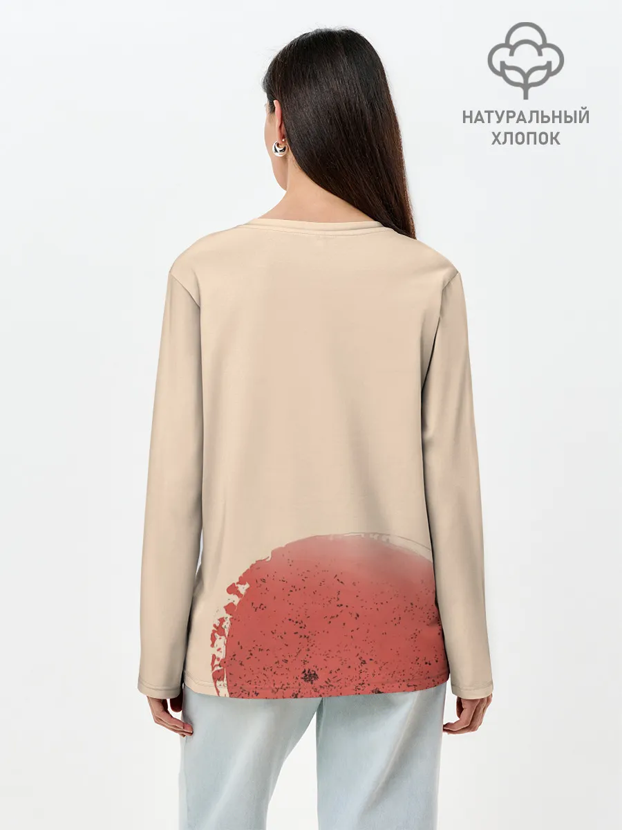 Лонгслив женский. Хлопок / Mewtwo