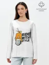 Лонгслив женский. Хлопок / RIDE WITH STYLE | ПОЕЗДКА СО СТИЛЕМ