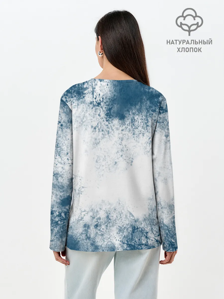 Лонгслив женский. Хлопок / Водяной | Мифология