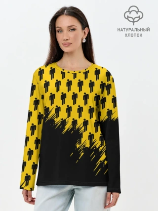 Лонгслив женский. Хлопок / Billie Eilish.