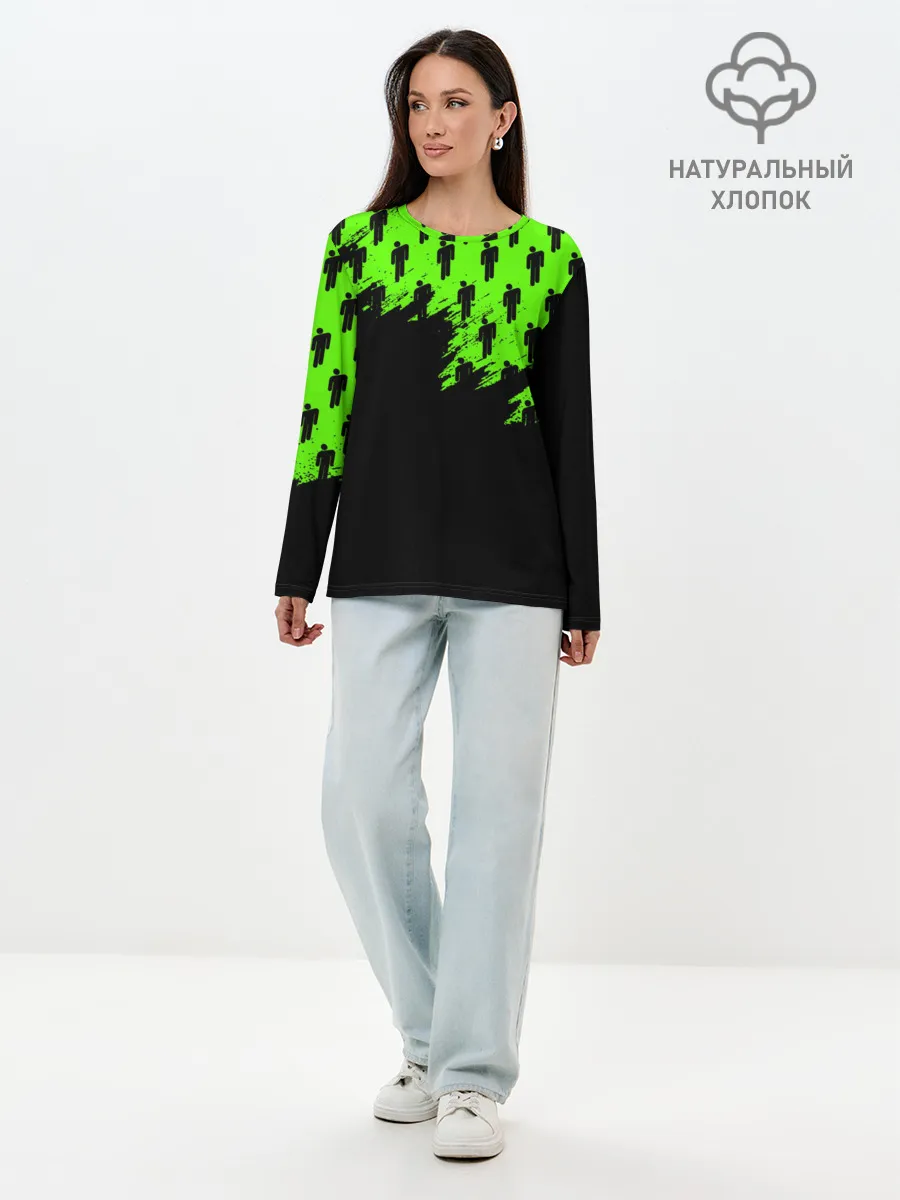 Лонгслив женский. Хлопок / BILLIE EILISH / БИЛЛИ АЙЛИШ