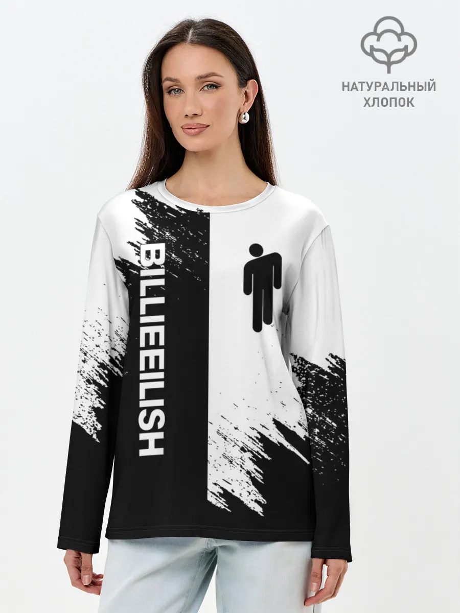 Лонгслив женский. Хлопок / BILLIE EILISH / БИЛЛИ АЙЛИШ