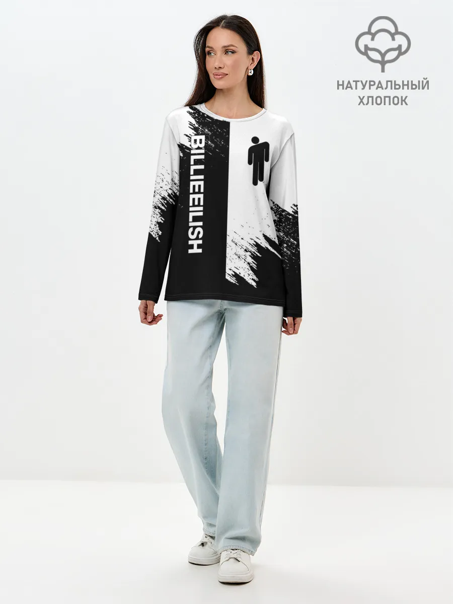 Лонгслив женский. Хлопок / BILLIE EILISH / БИЛЛИ АЙЛИШ