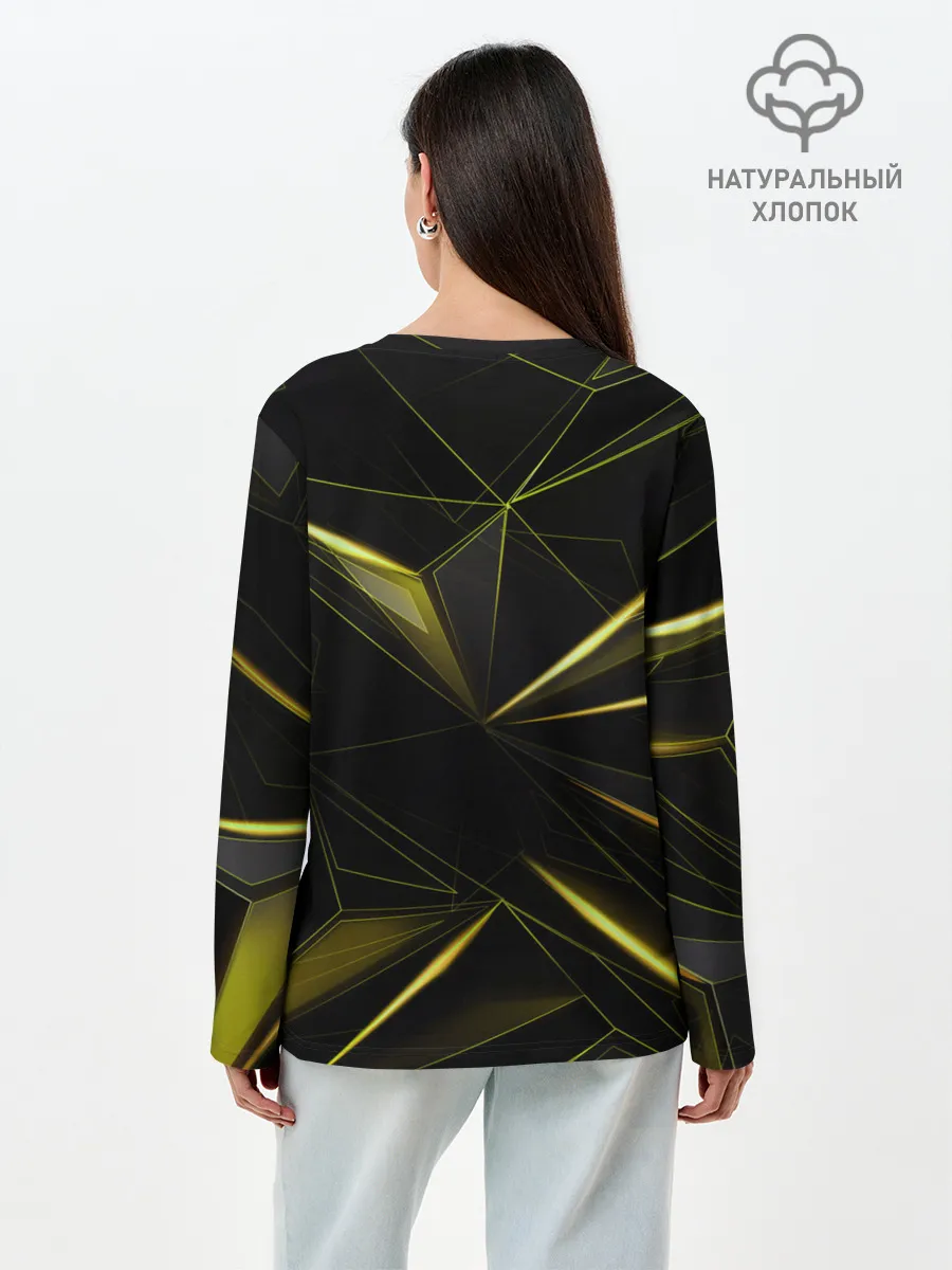 Лонгслив женский. Хлопок / Текстура.
