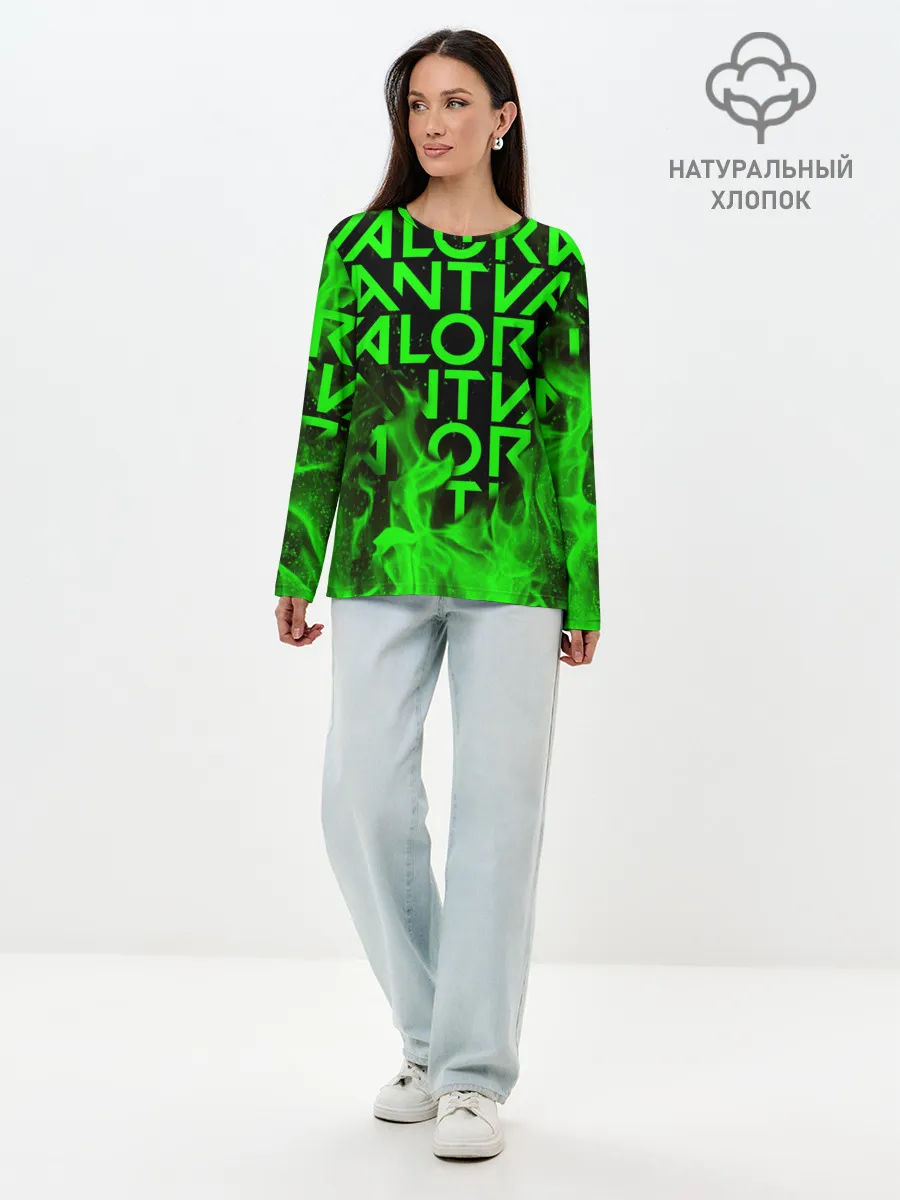 Лонгслив женский. Хлопок / VALORANT | ВАЛОРАНТ