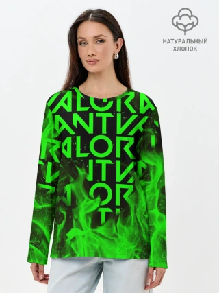 Лонгслив женский. Хлопок / VALORANT | ВАЛОРАНТ