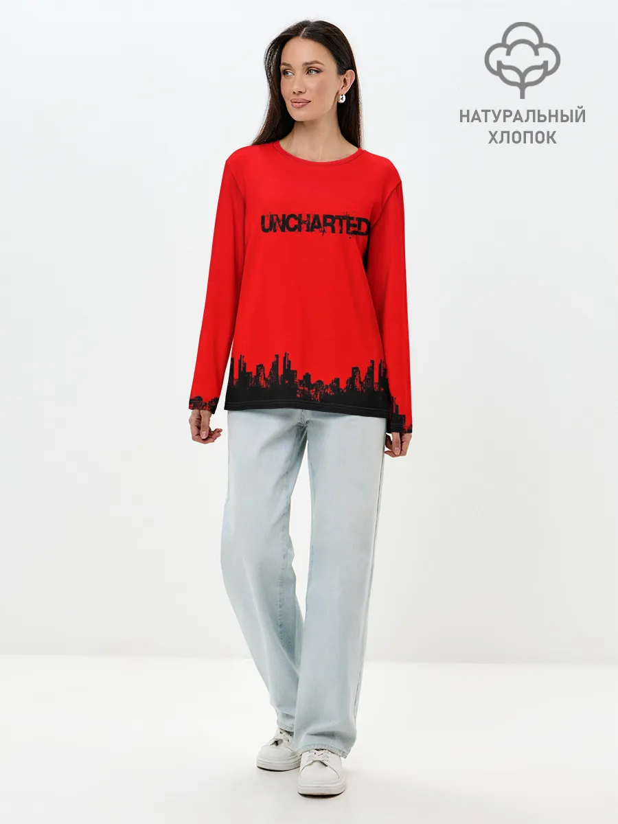 Лонгслив женский. Хлопок / Uncharted 2