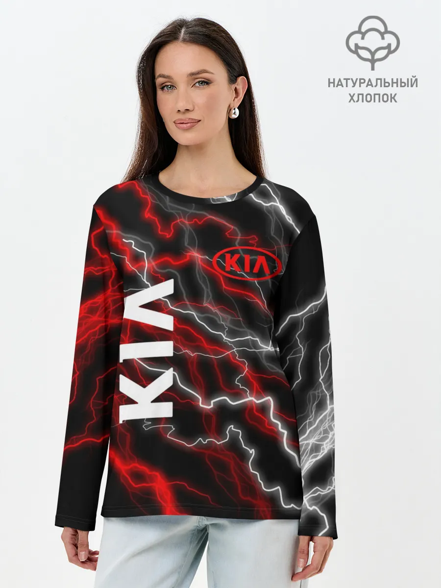 Лонгслив женский. Хлопок / KIA.