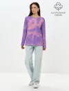 Лонгслив женский. Хлопок / Фиолетовый ТАЙ ДАЙ