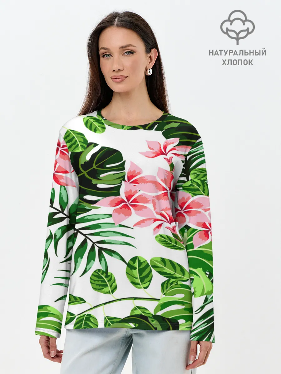 Лонгслив женский. Хлопок / ЛЕТО ТЕКСТУРА
