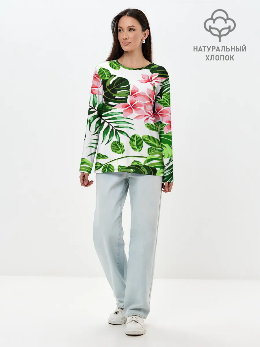 Лонгслив женский. Хлопок / ЛЕТО ТЕКСТУРА