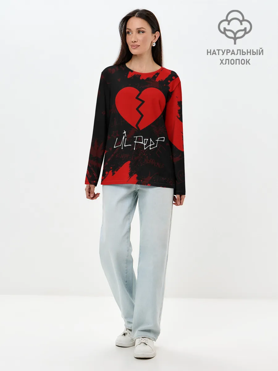 Лонгслив женский. Хлопок / LIL PEEP / ЛИЛ ПИП