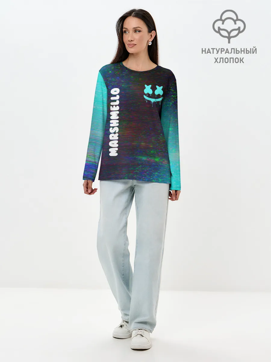 Лонгслив женский. Хлопок / MARSHMELLO / МАРШМЕЛЛОУ