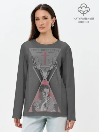 Лонгслив женский. Хлопок / Настоящий детектив