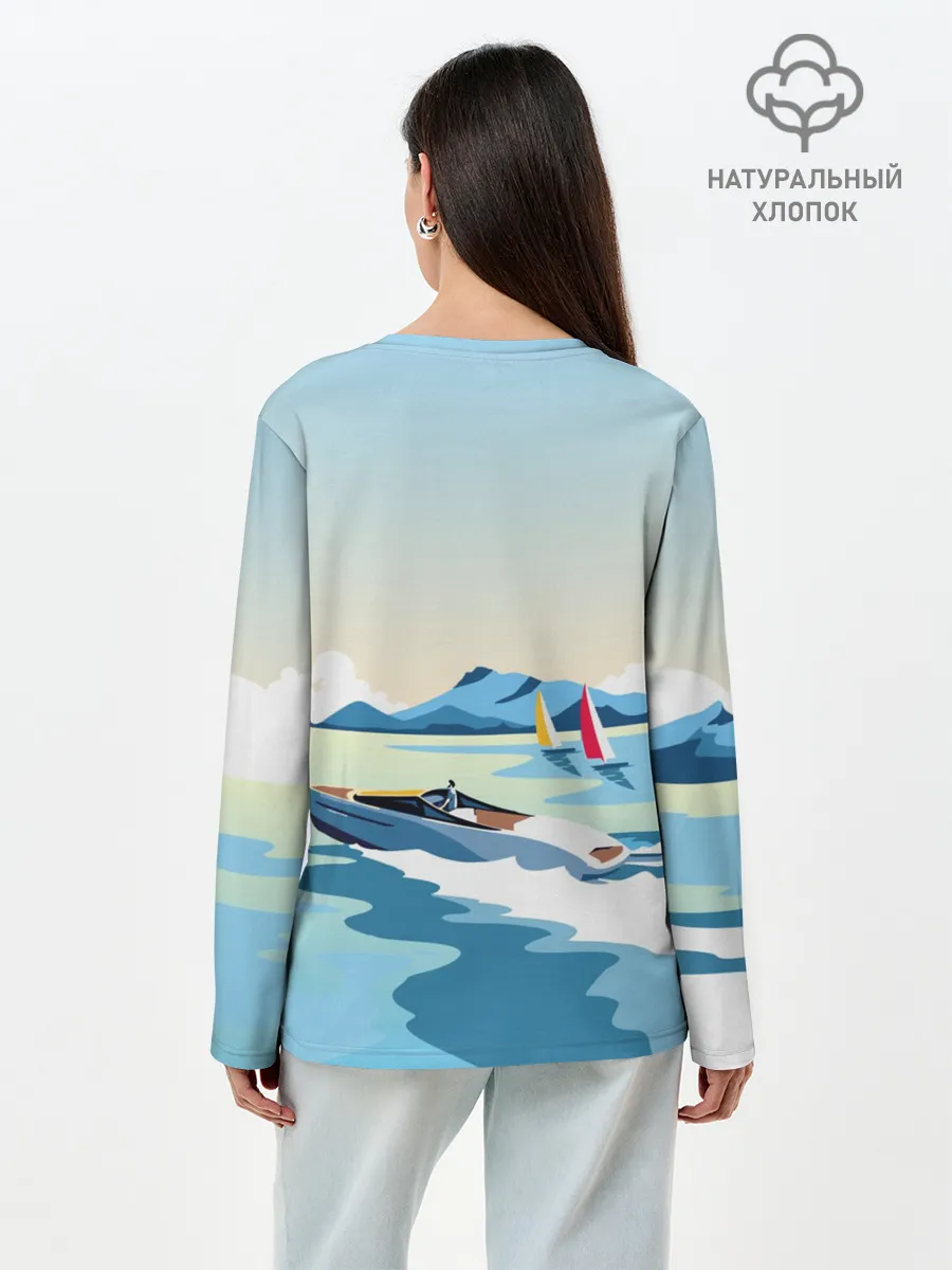 Лонгслив женский. Хлопок / Лето