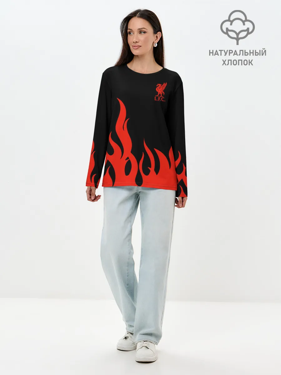 Лонгслив женский. Хлопок / Liverpool F.C.