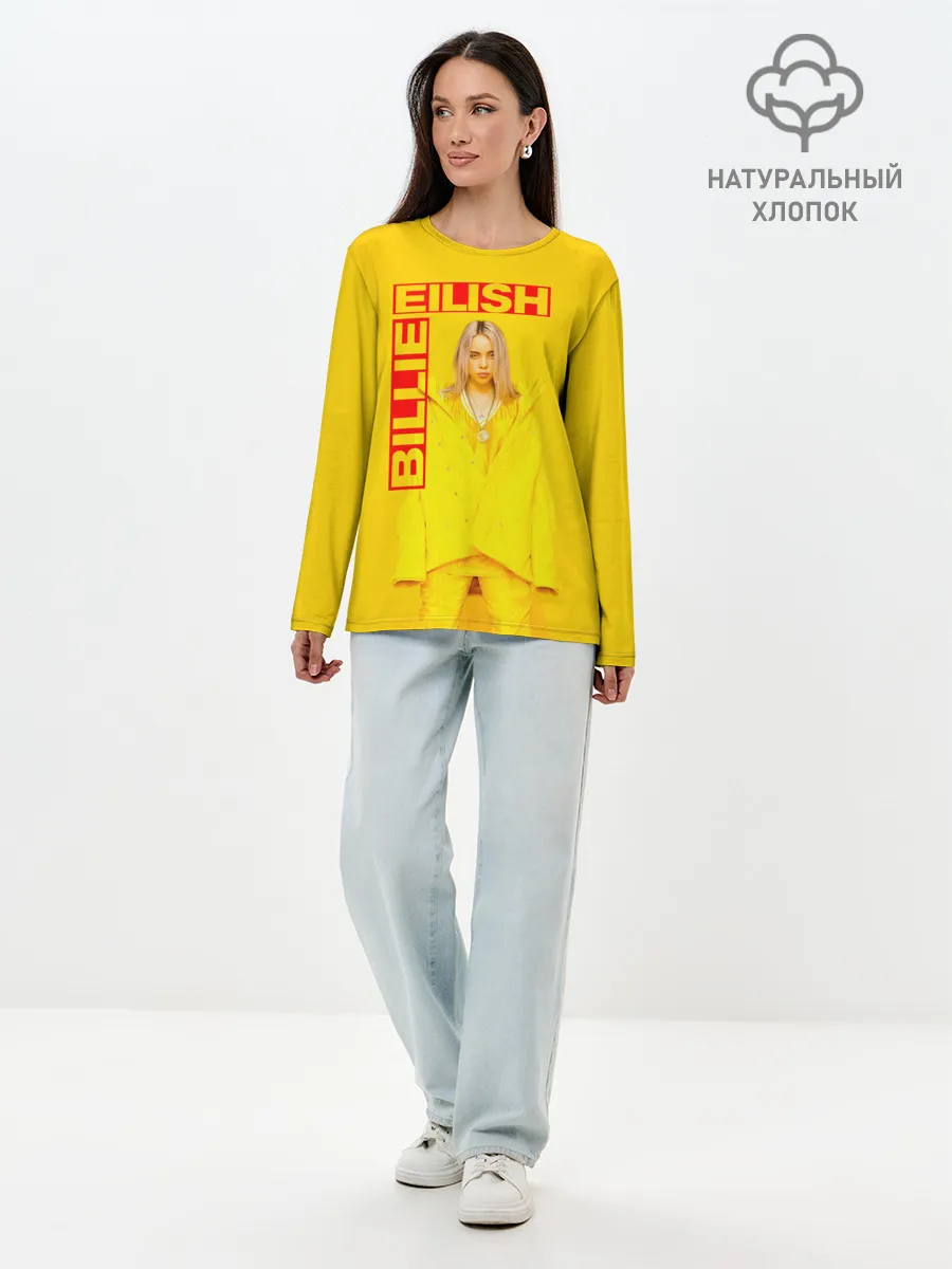 Лонгслив женский. Хлопок / BILLIE EILISH