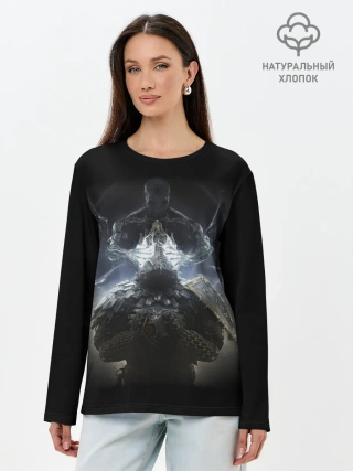 Лонгслив женский. Хлопок / Mortal Shell.