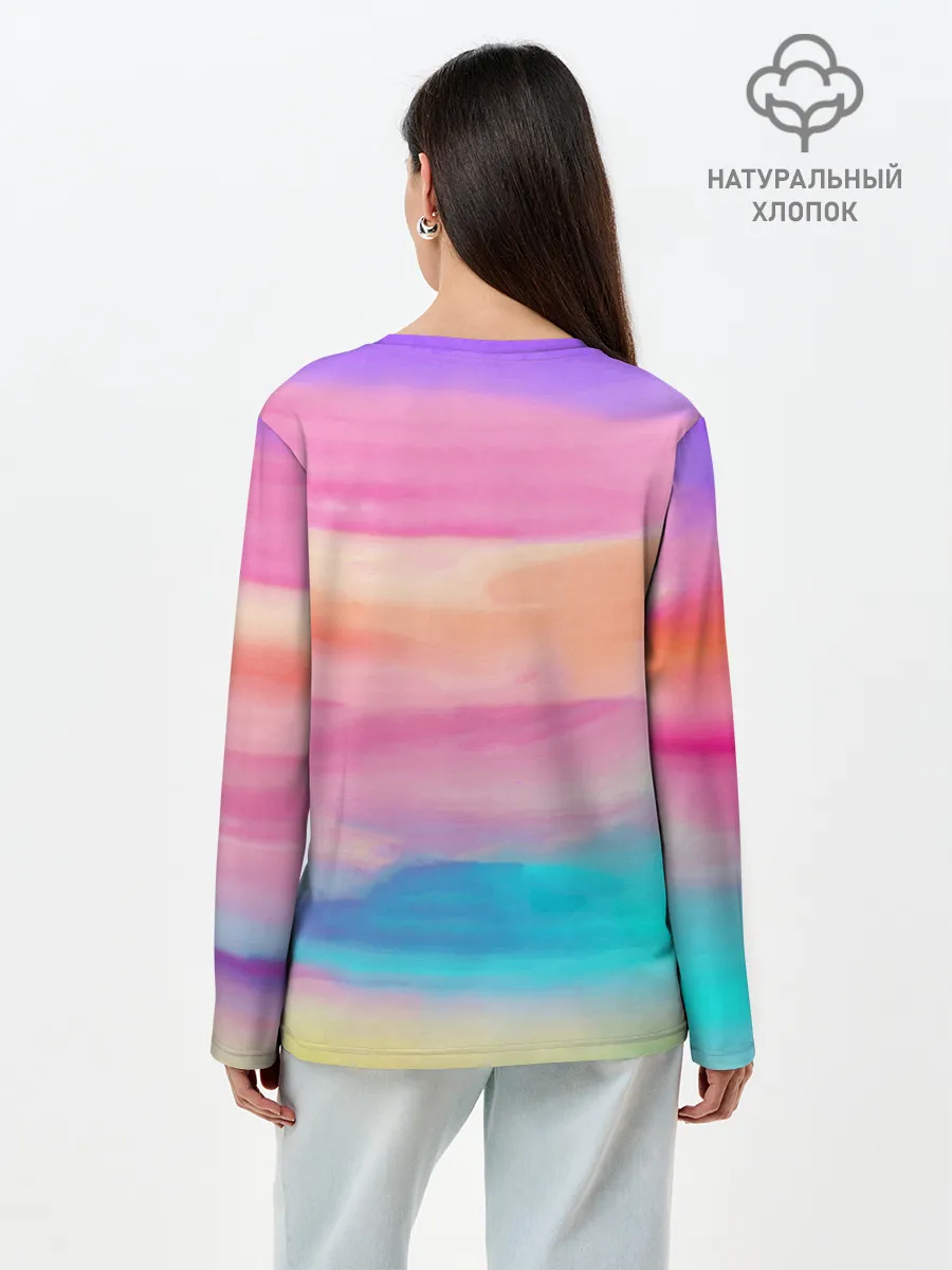 Лонгслив женский. Хлопок / Виктория