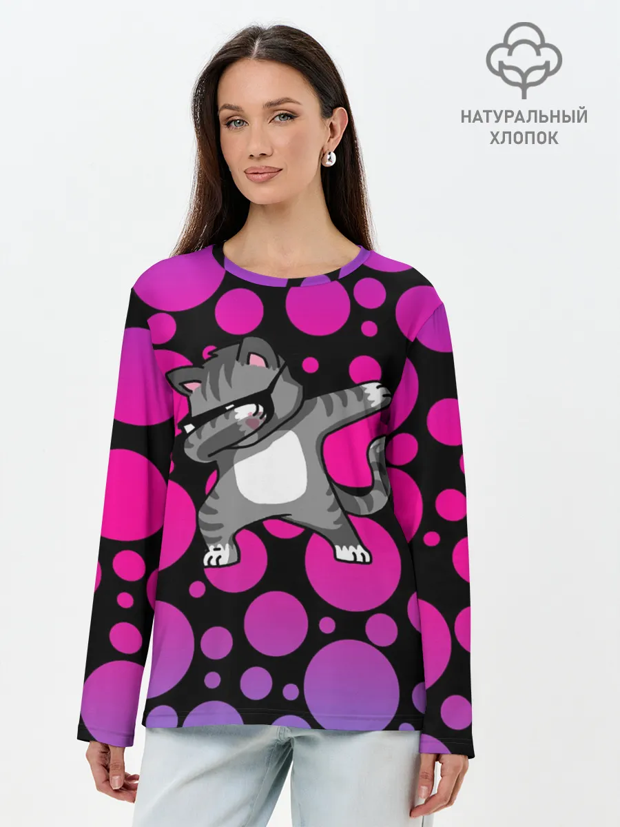 Лонгслив женский. Хлопок / Котэ Даб