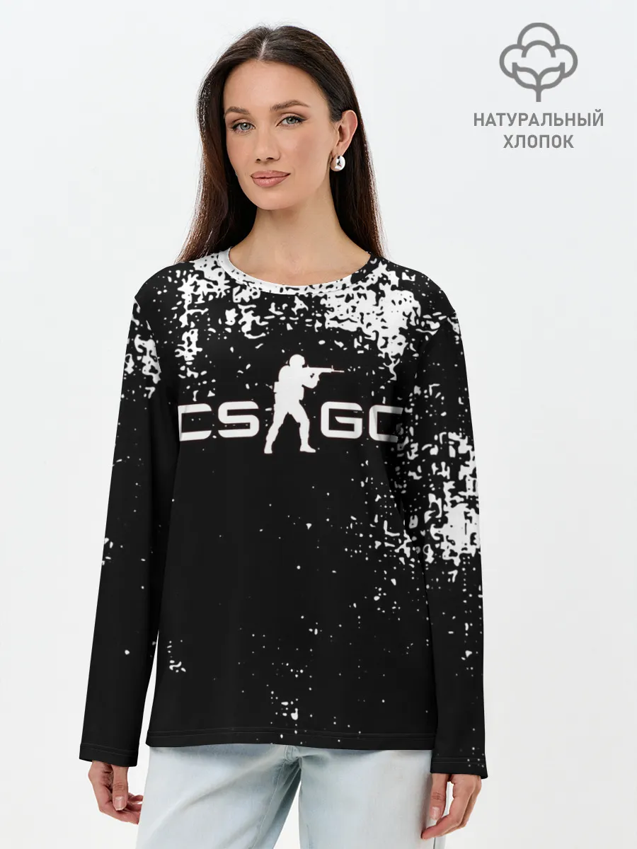 Лонгслив женский. Хлопок / COUNTER STRIKE