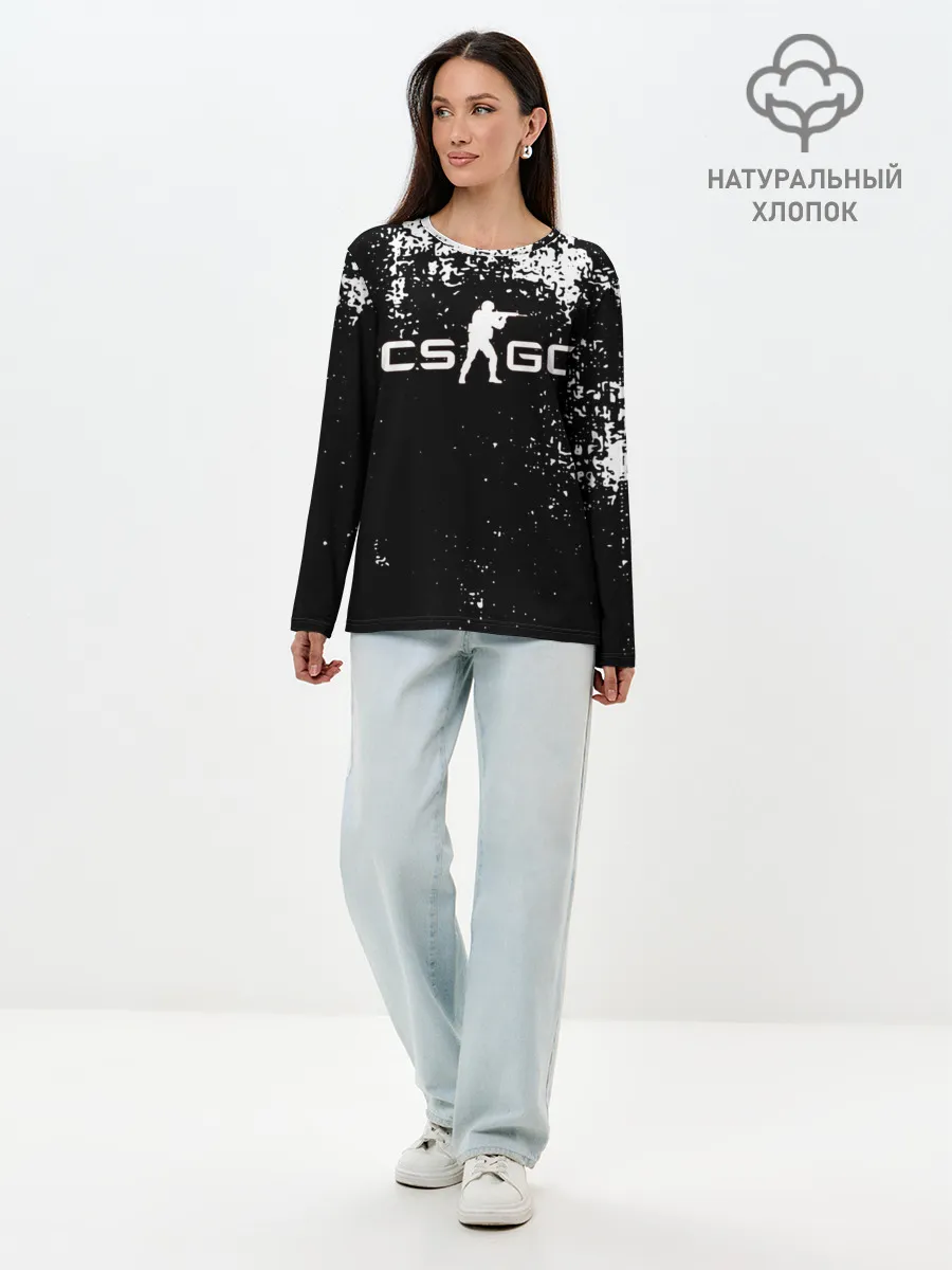 Лонгслив женский. Хлопок / COUNTER STRIKE