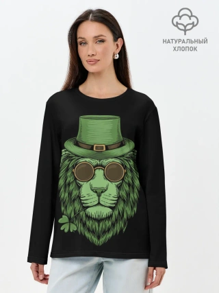 Лонгслив женский. Хлопок / ЛЕВ ИРЛАНДЕЦ