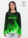 Лонгслив женский. Хлопок / MINECRAFT