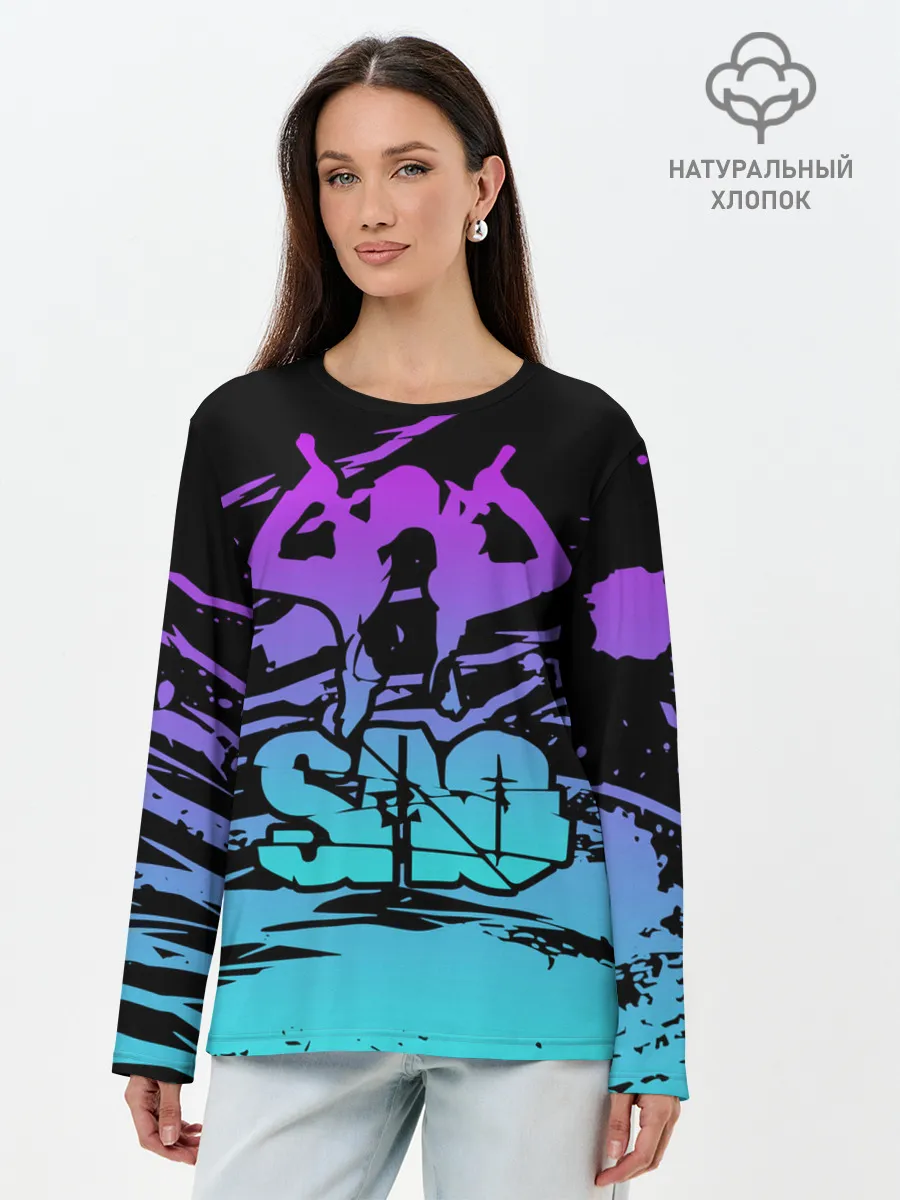 Лонгслив женский. Хлопок / Sword Art Online