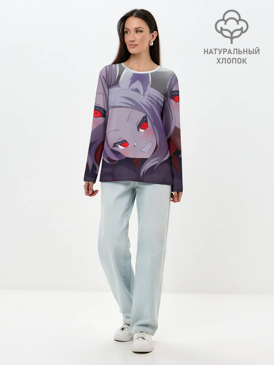 Лонгслив женский. Хлопок / Цербер из Хеллтейкера