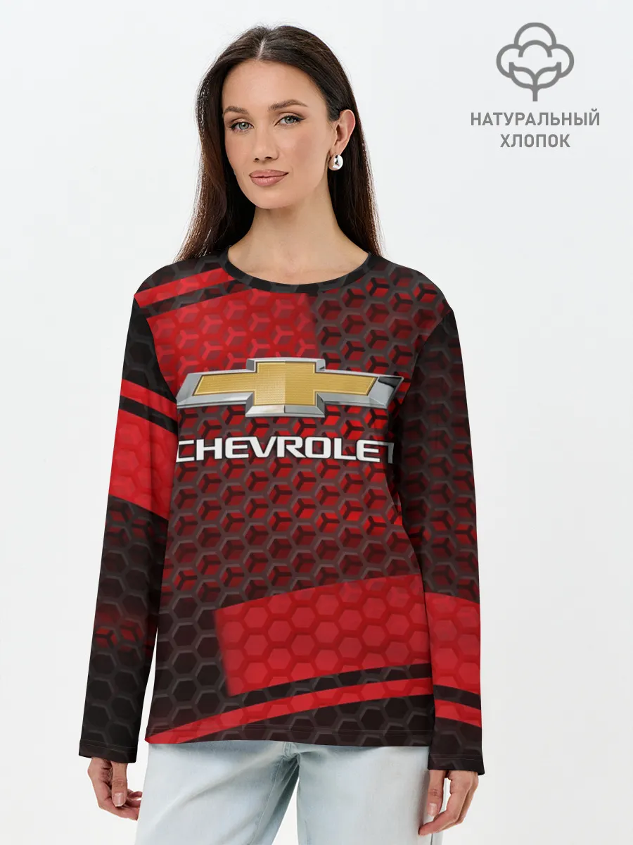 Лонгслив женский. Хлопок / CHEVROLET