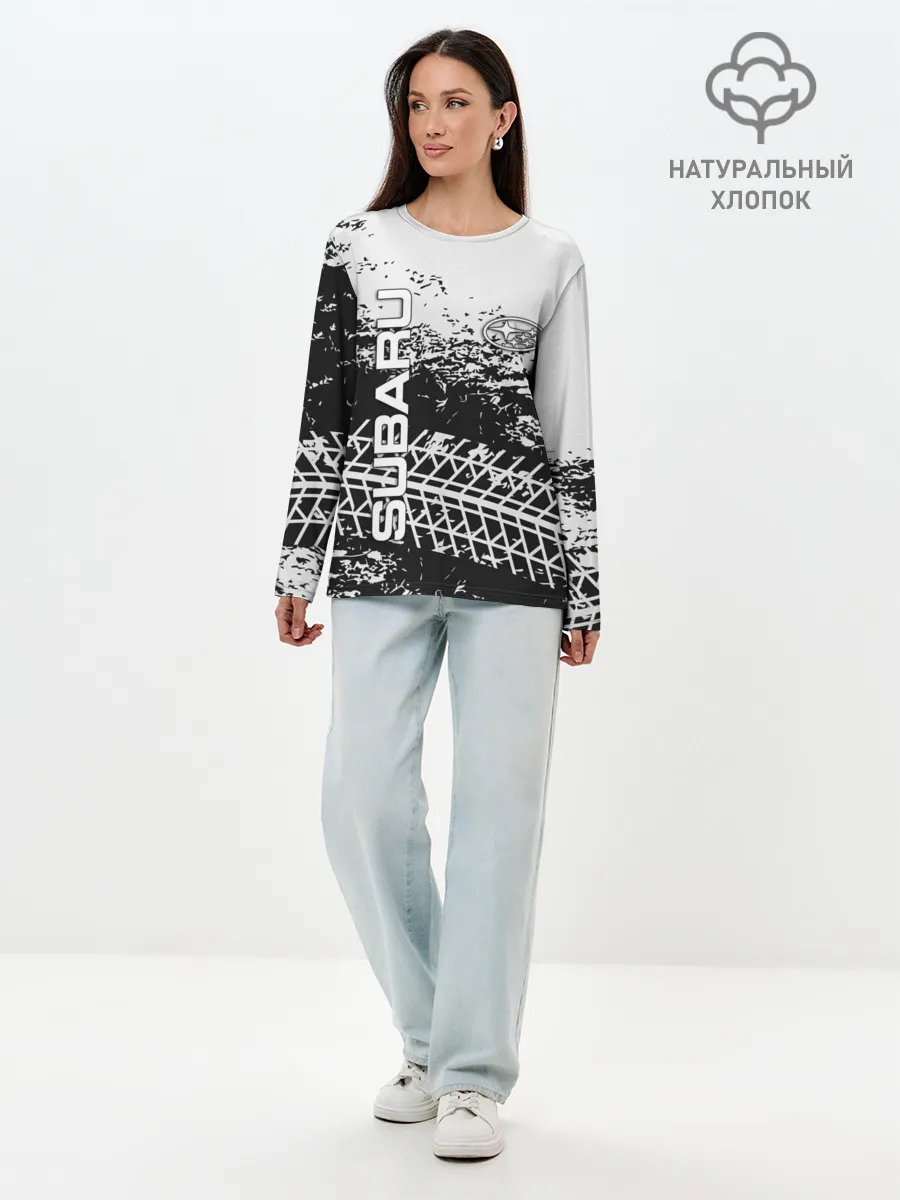 Лонгслив женский. Хлопок / SUBARU