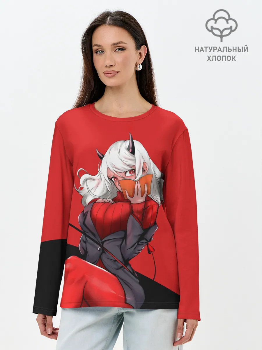 Лонгслив женский. Хлопок / ВАЙФУ Amadeus | Модеус