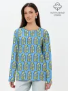 Лонгслив женский. Хлопок / Lyrical Lemonade Pattern