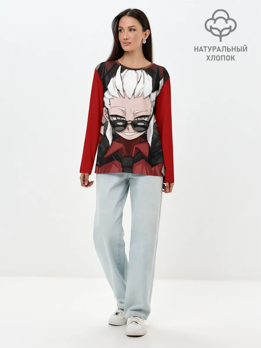 Лонгслив женский. Хлопок / Справедливость Хеллтейкер