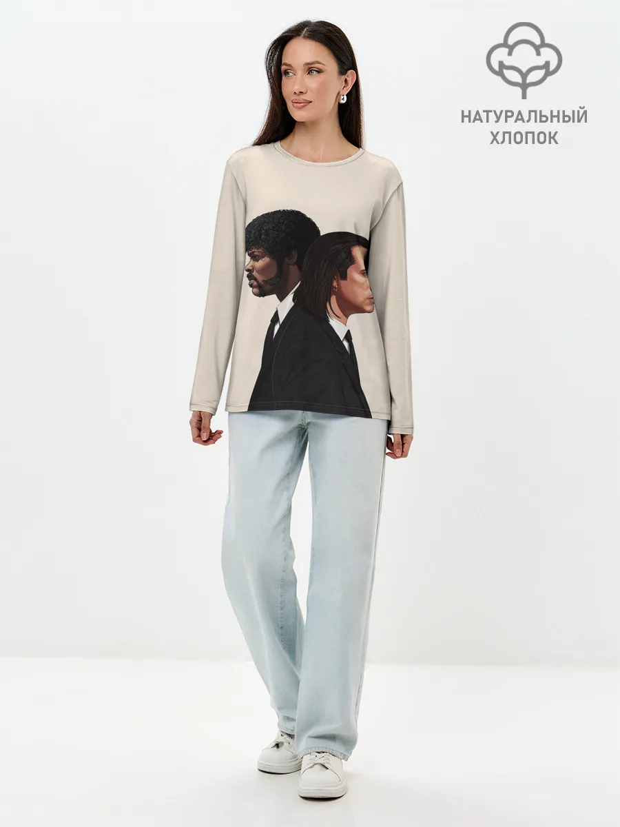 Лонгслив женский. Хлопок / Криминальное чтиво