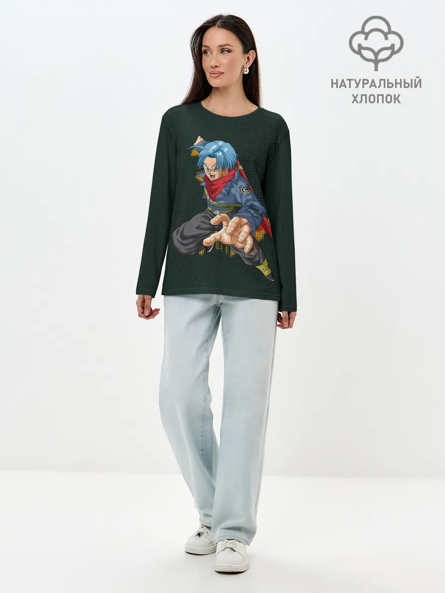 Лонгслив женский. Хлопок / Шар Дракона