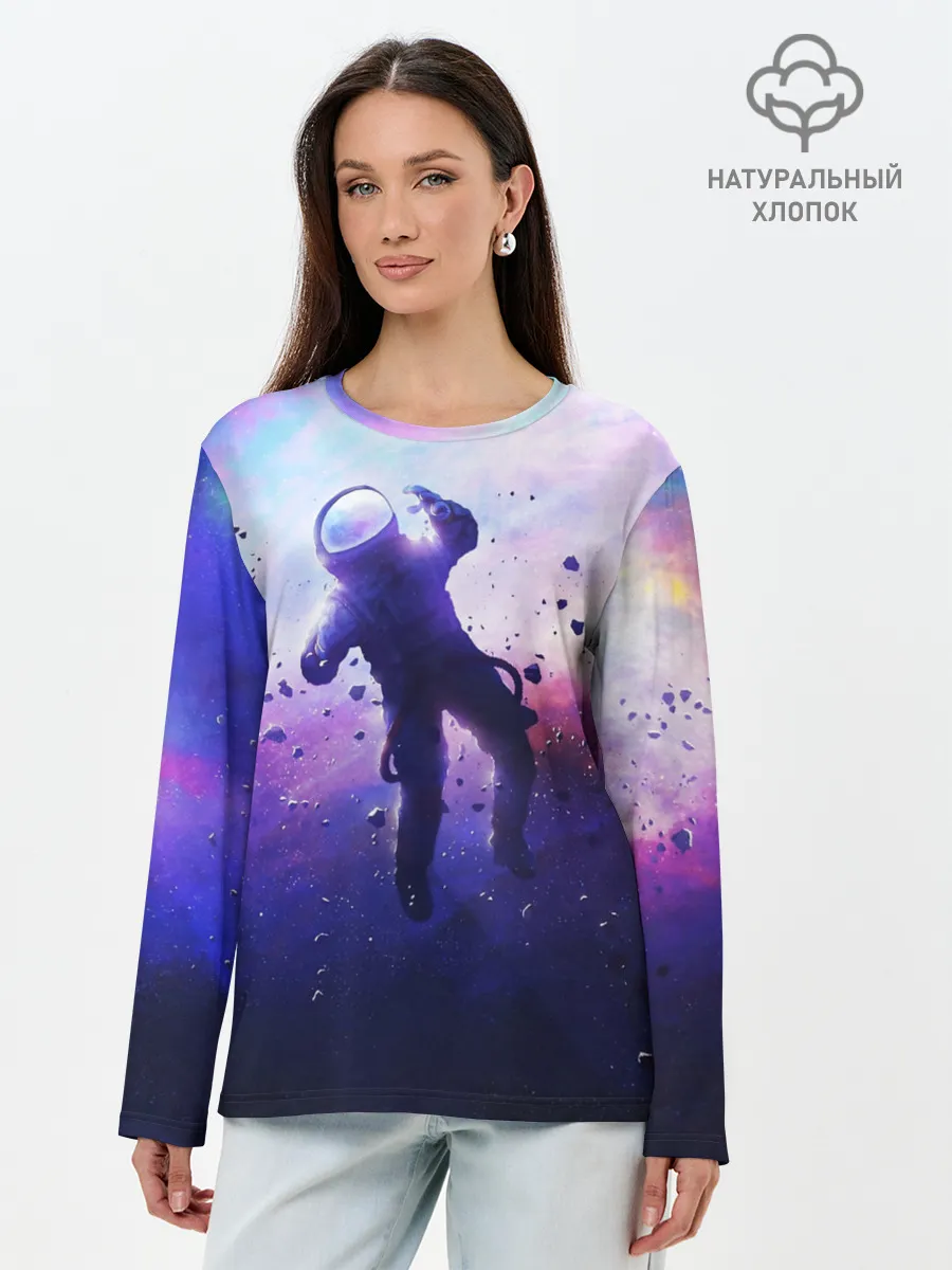 Лонгслив женский. Хлопок / АСТРОНАВТ