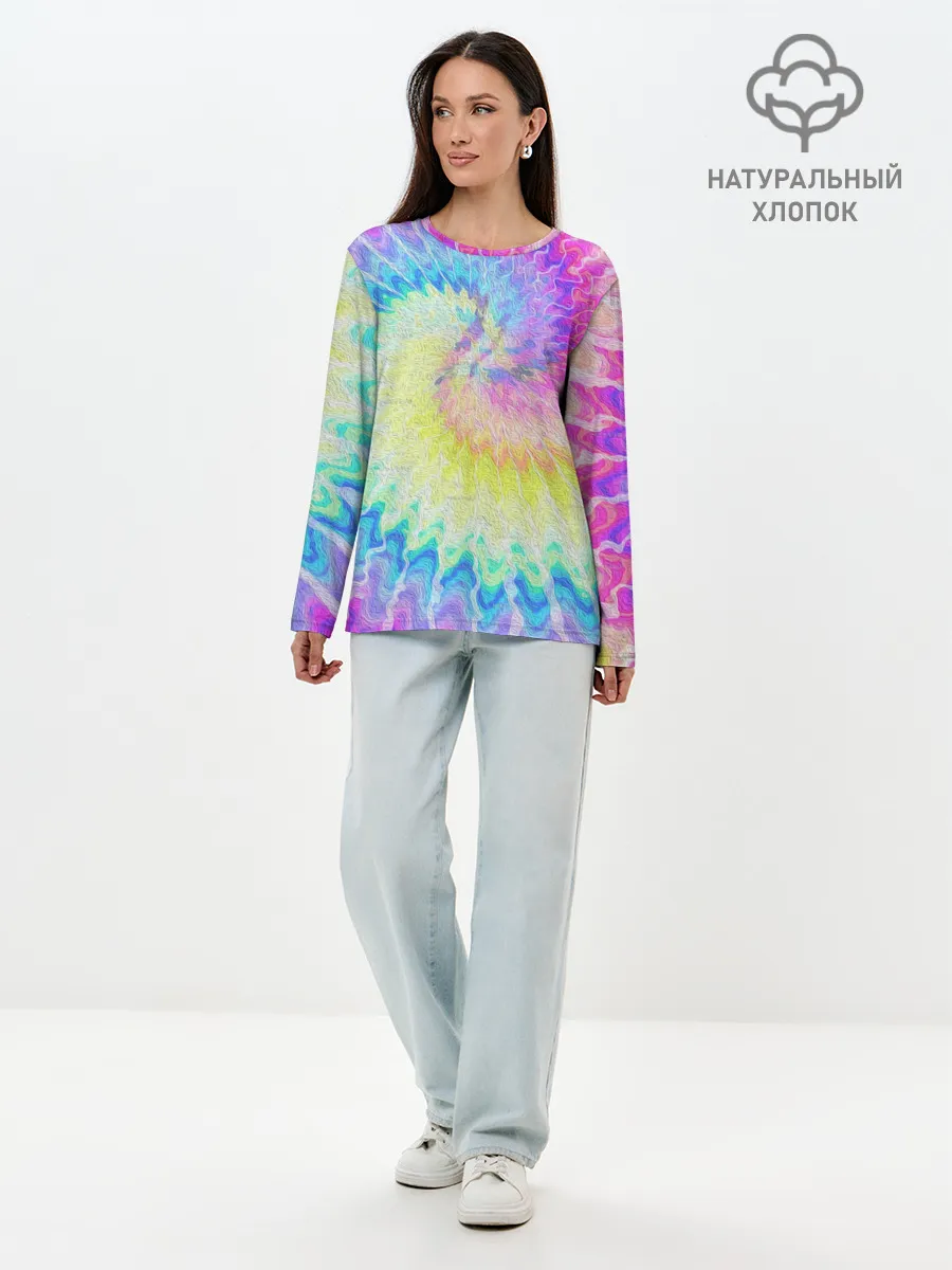 Лонгслив женский. Хлопок / ЛЕТО