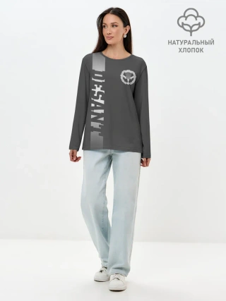 Лонгслив женский. Хлопок / Десант